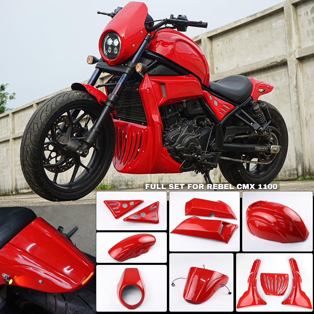 FULL SET OF 7 PIECES RED FIT FOR HONDA REBEL CMX 1100 2020-2025