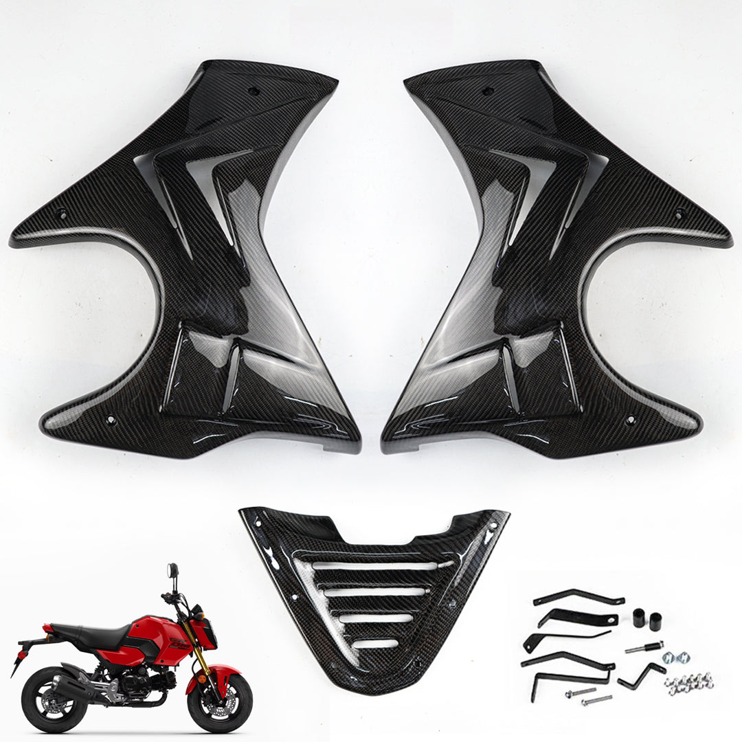 FAIRING BELLY PAN SET SIDE FRAME BODY CARBON FOR HONDA GROM 125 2025