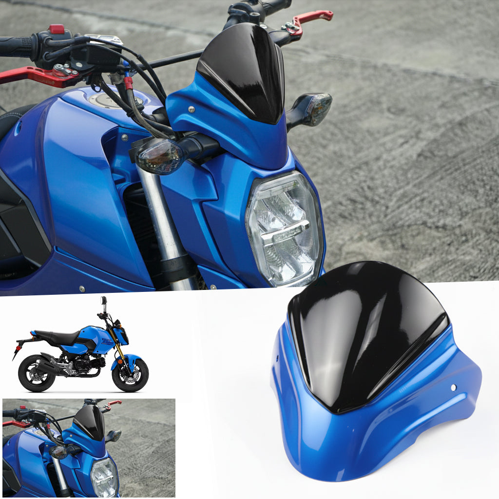 FRONT WINDSHIELD WINDSCREEN V.1 BLUE FOR HONDA GROM 125 2025