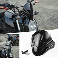 FRONT WINDSHIELD WINDSCREEN V.1 GLOSS BLACK FOR HONDA GROM 125 2021-2024