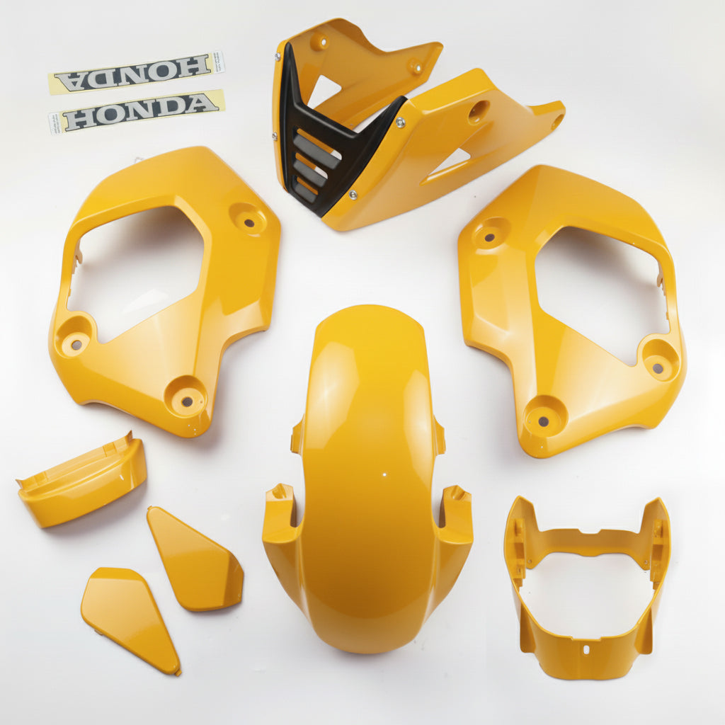 YELLOW PLASTIC PANEL FAIRING & UNDER FAIRING HONDA NEW GROM 125 2021-2024