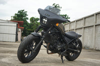 Front Batwing Fairing Windshield Matte Black Honda Rebel CMX 300 (2020-2024)