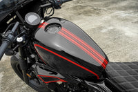 COVER FUEL OIL TANK GLOSS BLACK V.5 FOR HONDA REBEL CMX 300&500 2017-2025