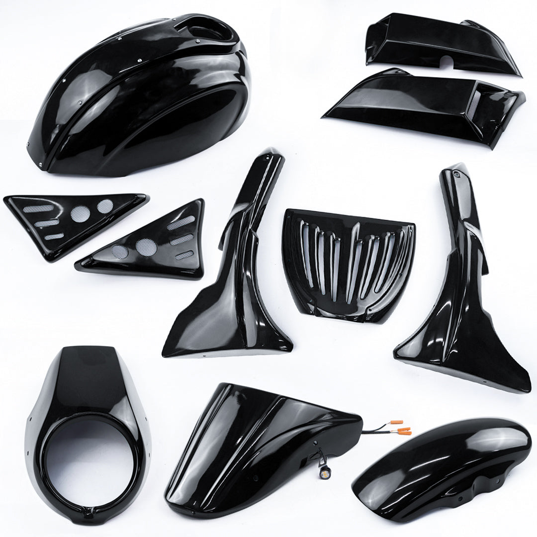 FULL SET OF 7 PIECES GLOSS BLACK FIT FOR HONDA REBEL CMX 1100 2020-2025