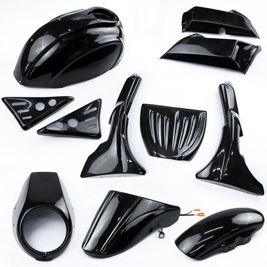 FULL SET OF 7 PIECES GLOSS BLACK FIT FOR HONDA REBEL CMX 1100 2020-2025