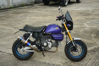 HEADLIGHT COVER BLACK WINDSHIELD CLEAR V.5 FOR HONDA MONKEY Z125 2018-2025