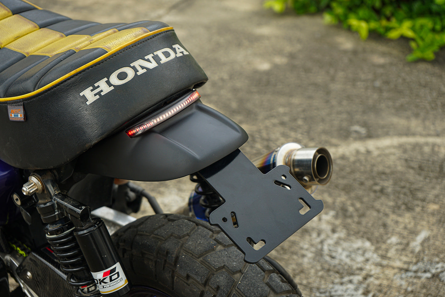 REAR FENDER BLACK + TAIL LIGHT LED FIT FOR HONDA MONKEY125 Z125 2018-2025