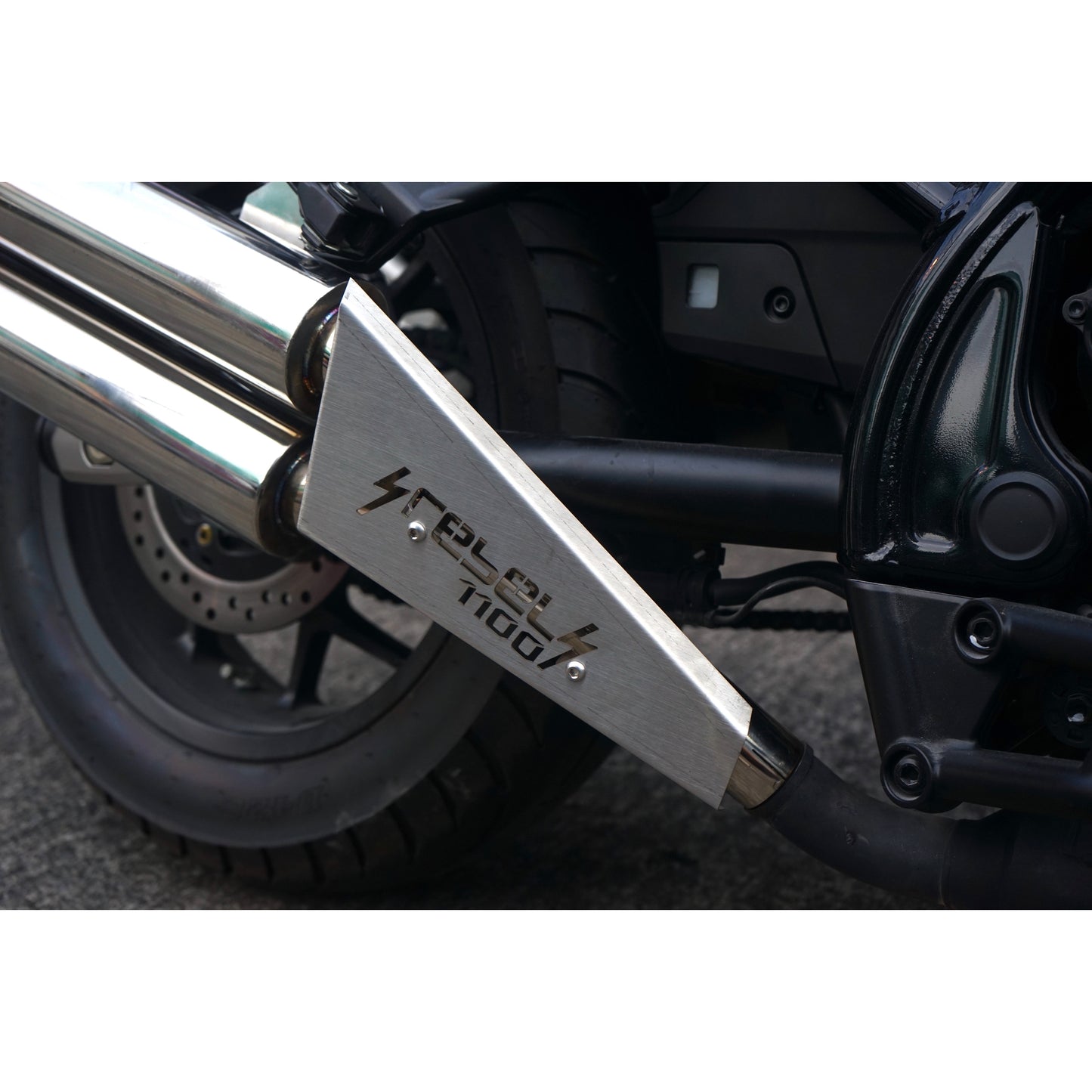 LONG DOUBLE DUAL EXHAUST PIPE MOUNT SYSTEM MAXNUS HONDA REBEL CMX1100 2021-2025