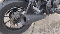 Black Slip-On Exhaust System Muffler Pipe Honda Rebel 300 2017-2025