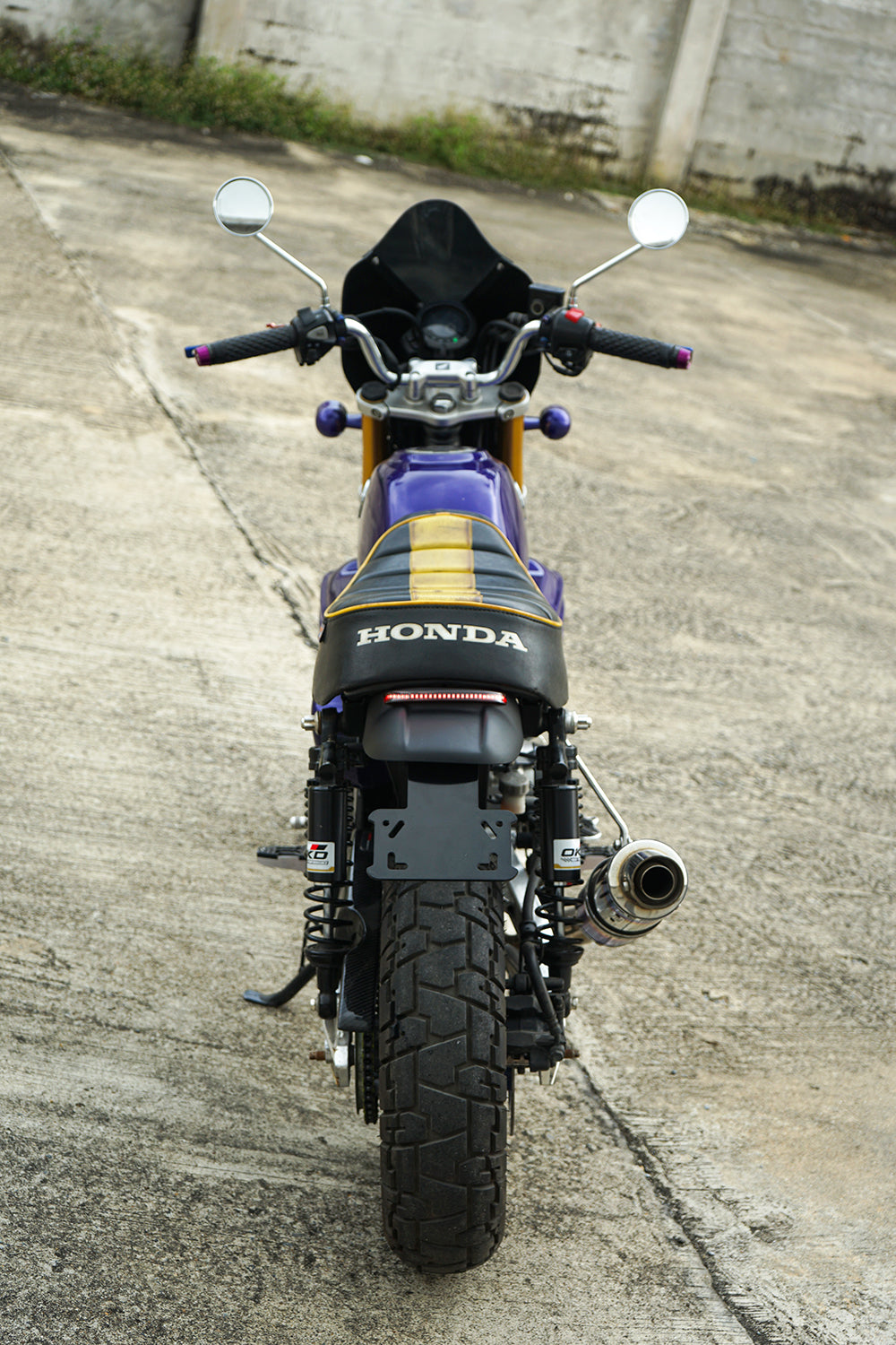 REAR FENDER BLACK + TAIL LIGHT LED FIT FOR HONDA MONKEY125 Z125 2018-2025