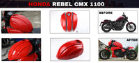 CUSTOM FIT FUEL TANK COVER RED FOR HONDA REBEL CMX 1100 2021-2025
