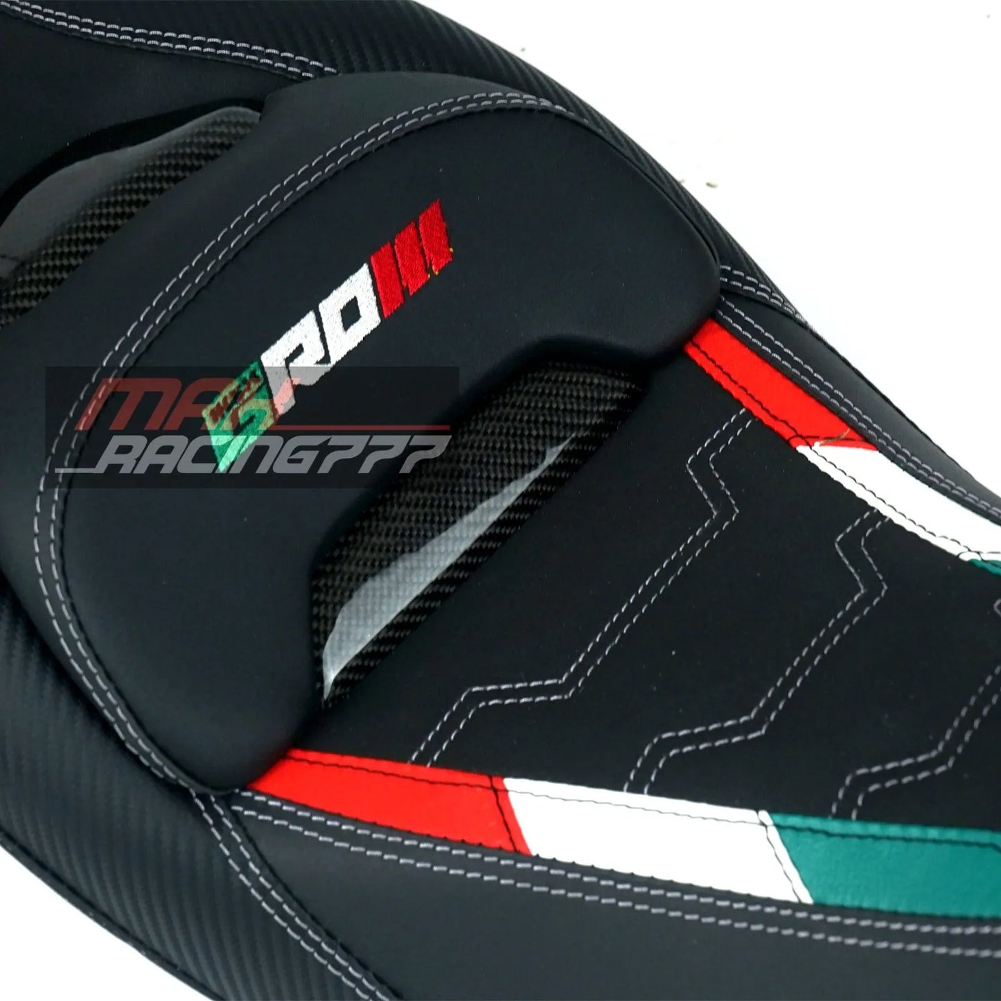 REPLACEMENT DUAL CARBON SEAT STITCH BLACK FIT FOR HONDA GROM125 2021-2025