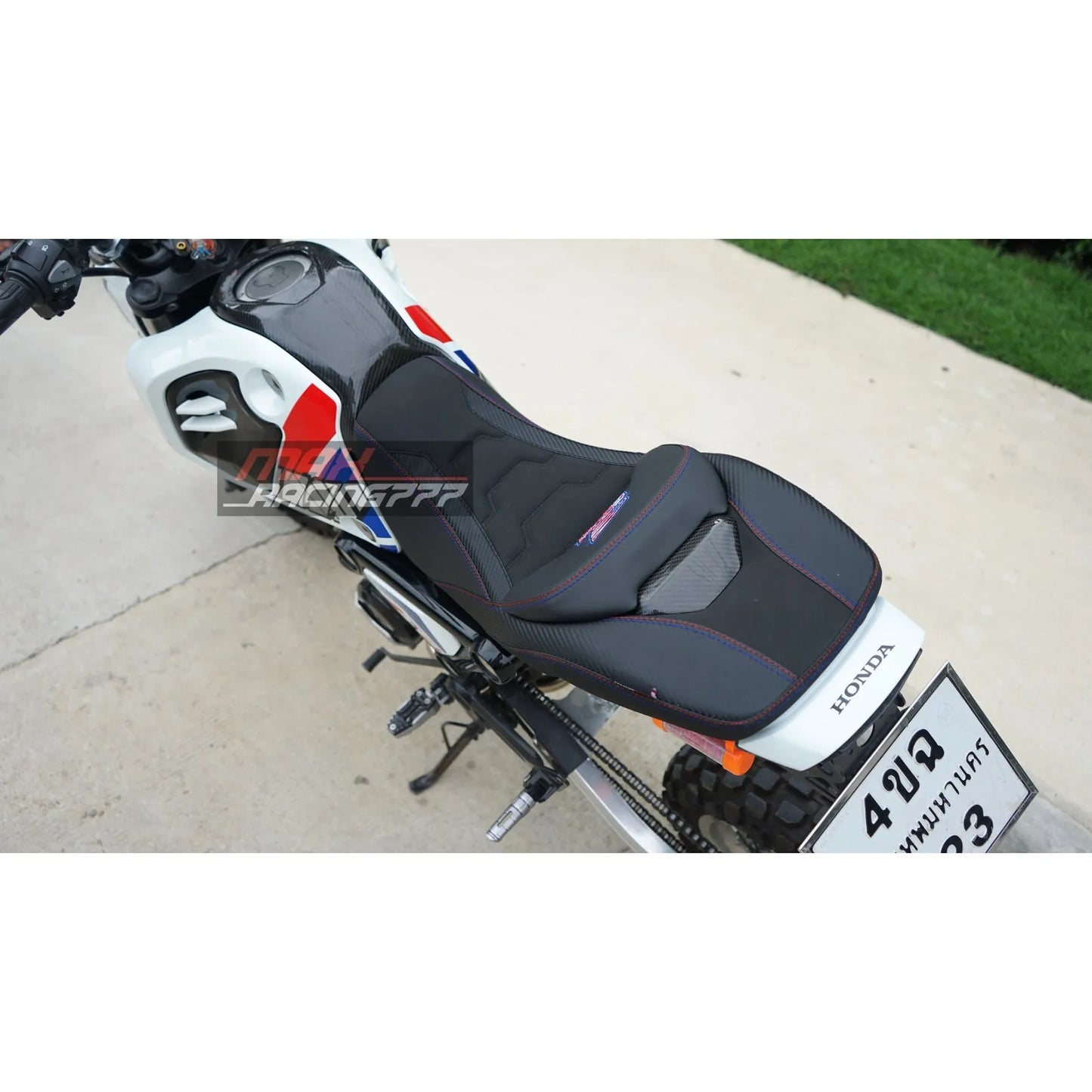 REPLACEMENT DUAL CARBON SEAT STITCH BLACK FIT FOR HONDA GROM125 2021-2025