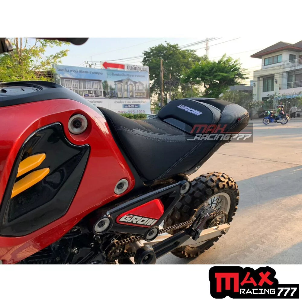 REPLACEMENT DUAL CARBON SEAT STITCH BLACK FIT FOR HONDA GROM125 2021-2025